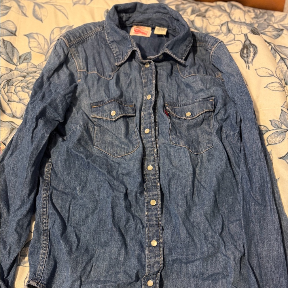 Levi's Classic Blue Denim Shirt